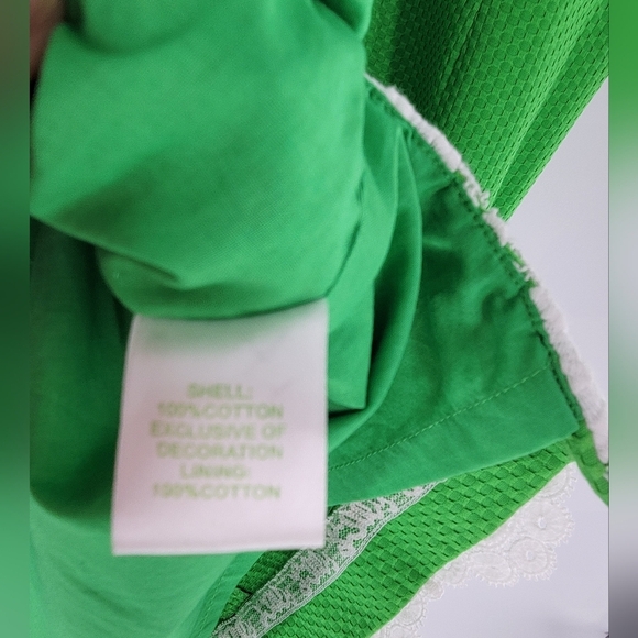 Lilly Pulitzer Jubilee Lace Sheath Dress Size 4 Green - Picture 4 of 7
